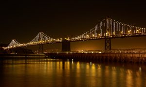 Oakland Bay Bridge Night