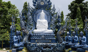 Blue Temple Outdoor Buddha